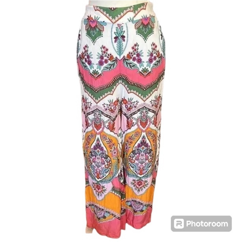 Rachel Zoe Wide Leg Cropped Pants Size Small
